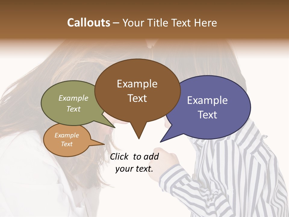 A Woman And A Young Boy Are Shouting At Each Other PowerPoint Template