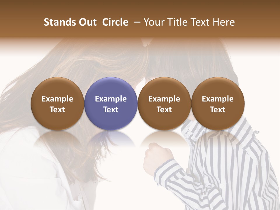 A Woman And A Young Boy Are Shouting At Each Other PowerPoint Template