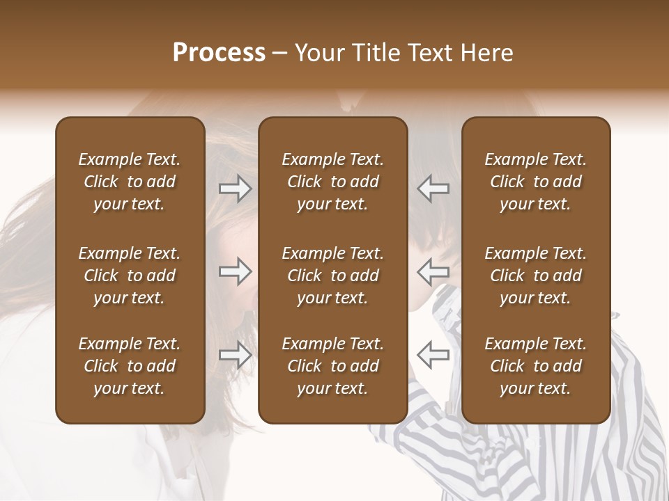 A Woman And A Young Boy Are Shouting At Each Other PowerPoint Template
