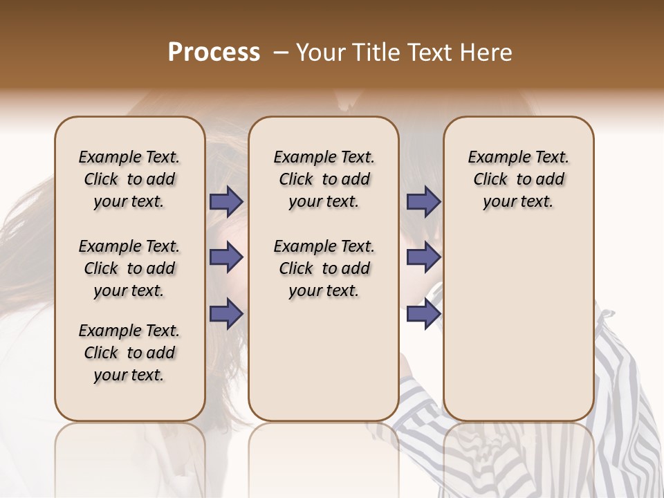 A Woman And A Young Boy Are Shouting At Each Other PowerPoint Template