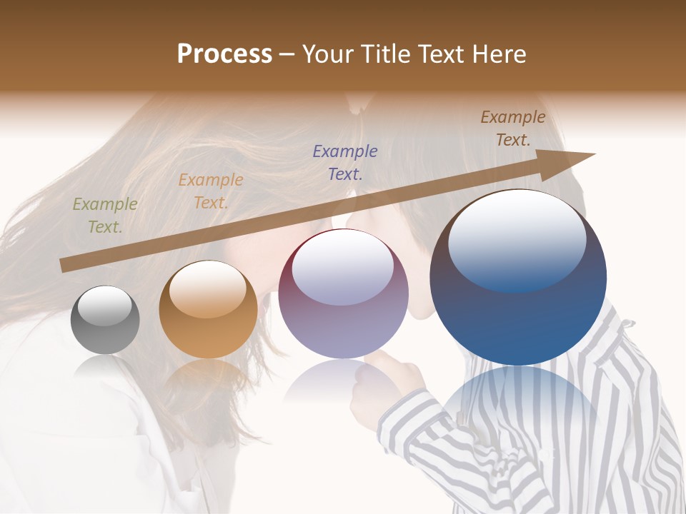 A Woman And A Young Boy Are Shouting At Each Other PowerPoint Template