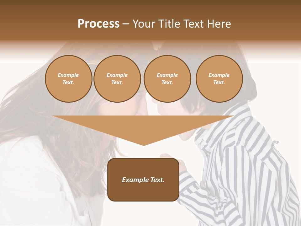 A Woman And A Young Boy Are Shouting At Each Other PowerPoint Template