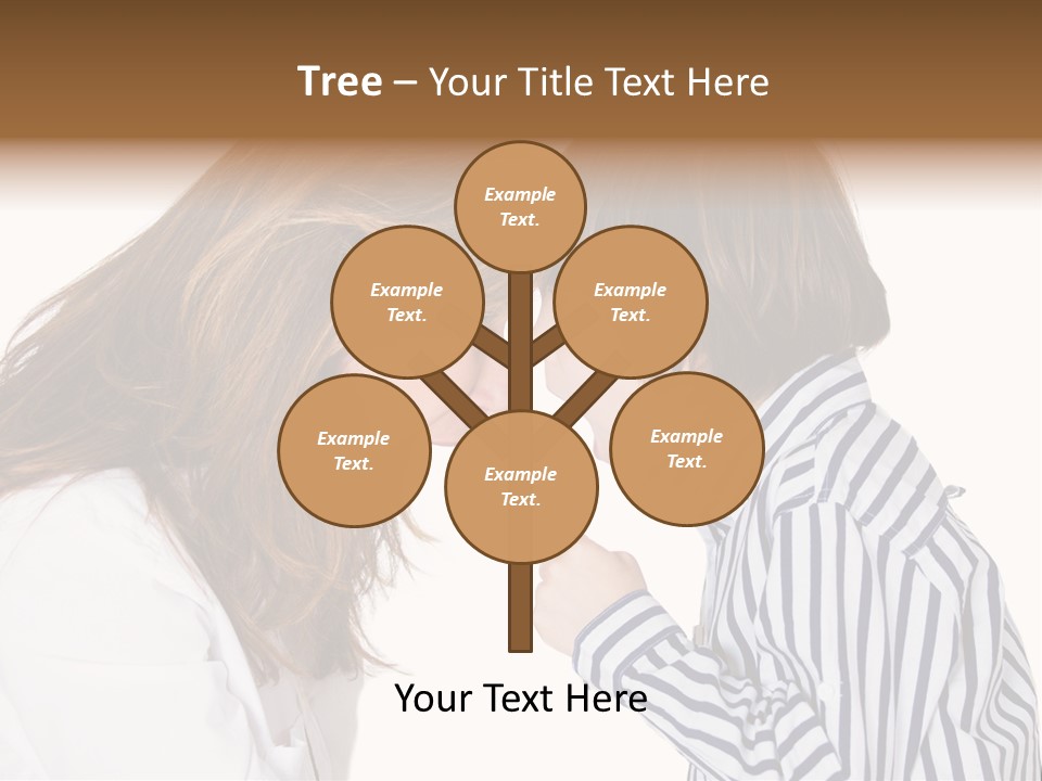 A Woman And A Young Boy Are Shouting At Each Other PowerPoint Template