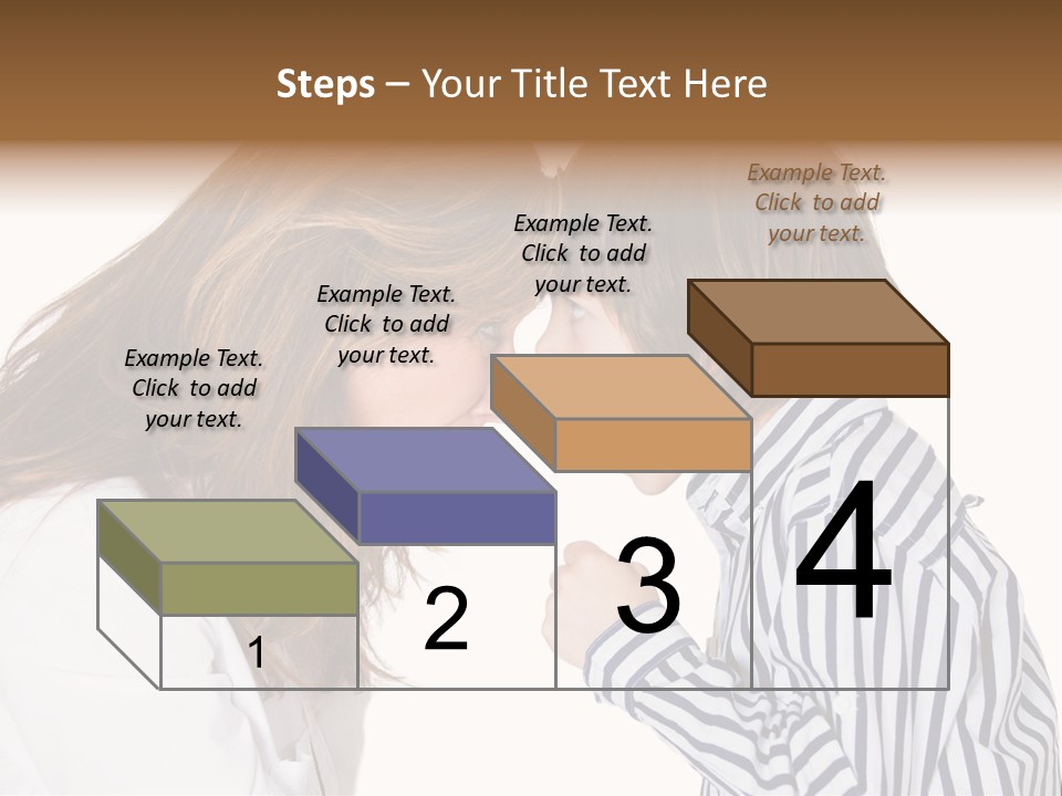 A Woman And A Young Boy Are Shouting At Each Other PowerPoint Template
