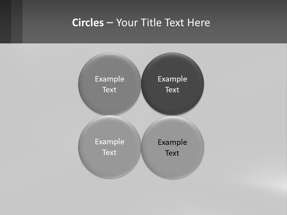 A Black And White Photo With A Gray Background PowerPoint Template