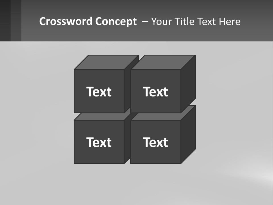 A Black And White Photo With A Gray Background PowerPoint Template