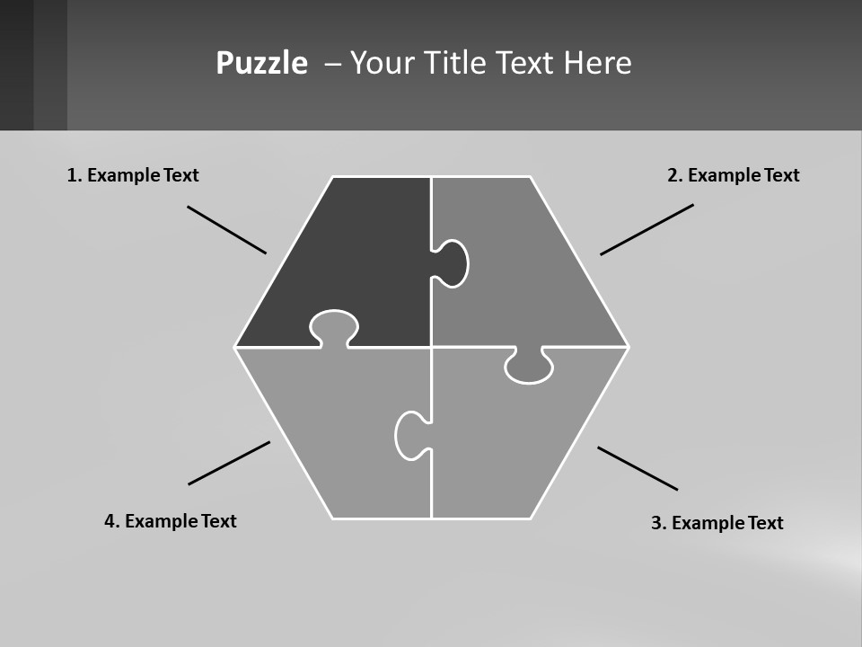 A Black And White Photo With A Gray Background PowerPoint Template