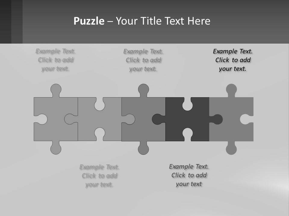 A Black And White Photo With A Gray Background PowerPoint Template