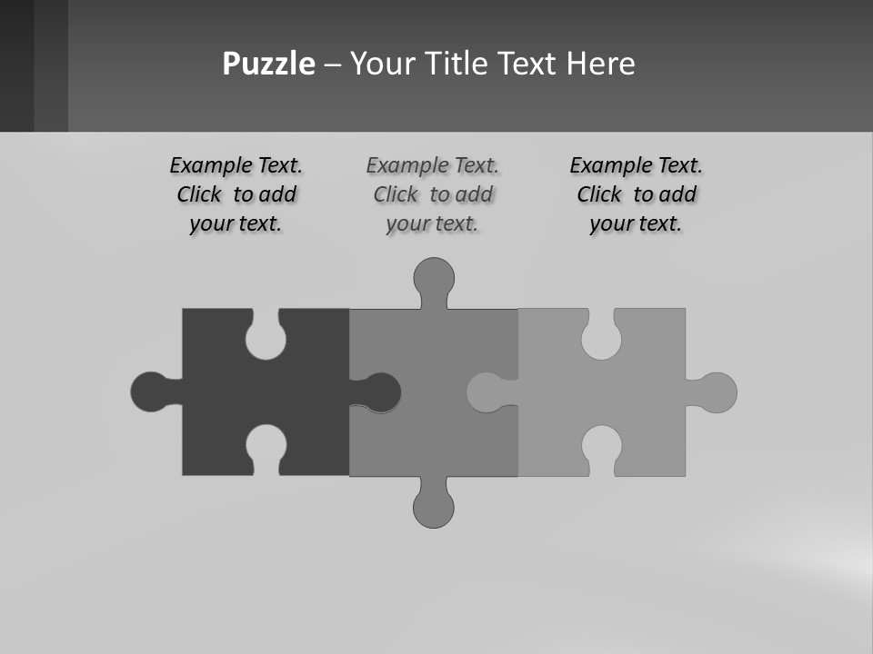 A Black And White Photo With A Gray Background PowerPoint Template