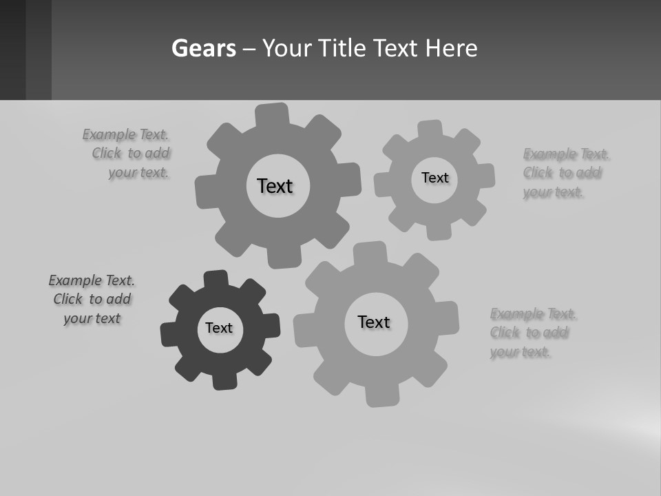 A Black And White Photo With A Gray Background PowerPoint Template