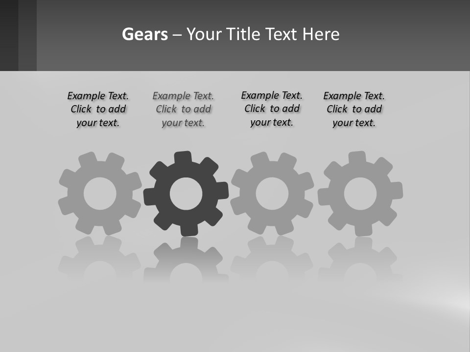 A Black And White Photo With A Gray Background PowerPoint Template