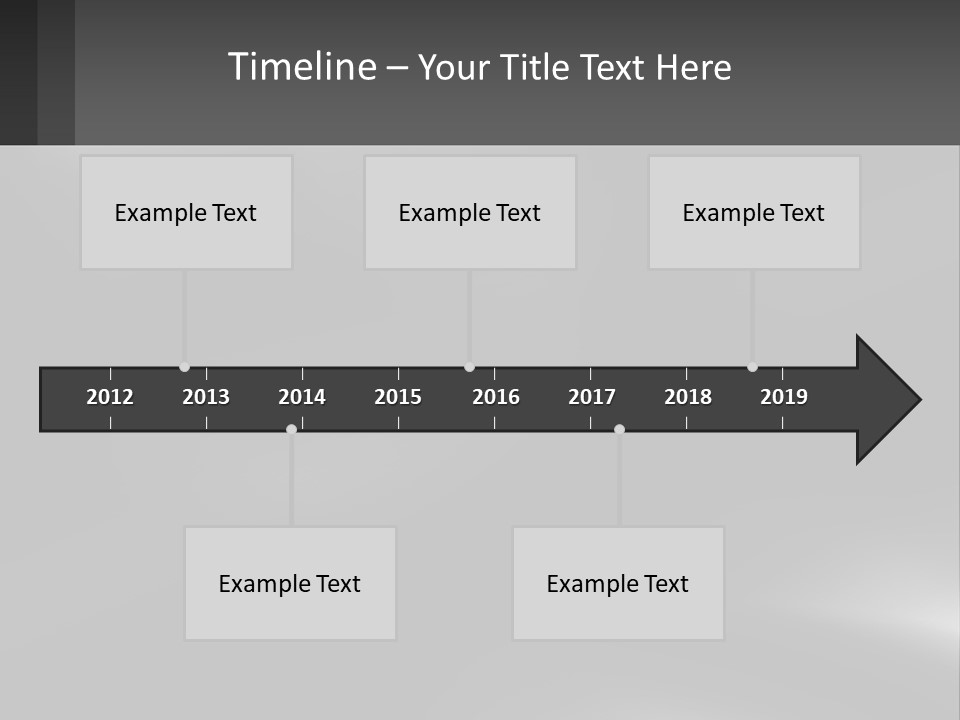 A Black And White Photo With A Gray Background PowerPoint Template
