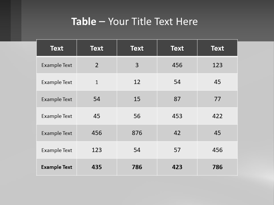 A Black And White Photo With A Gray Background PowerPoint Template