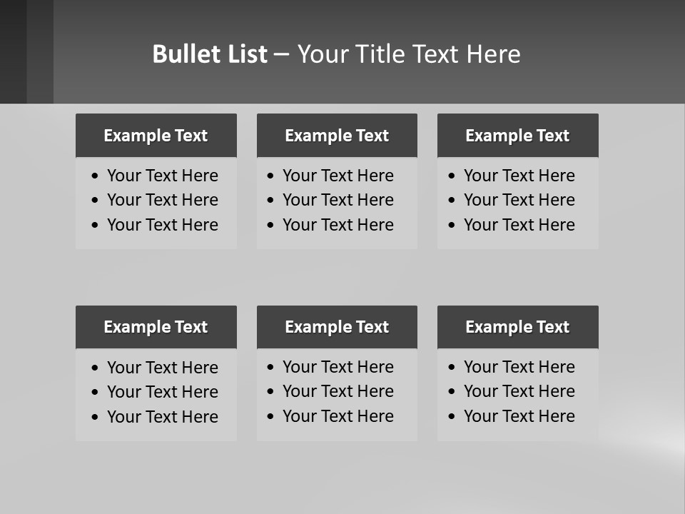 A Black And White Photo With A Gray Background PowerPoint Template