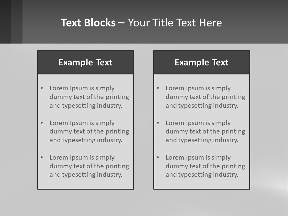 A Black And White Photo With A Gray Background PowerPoint Template