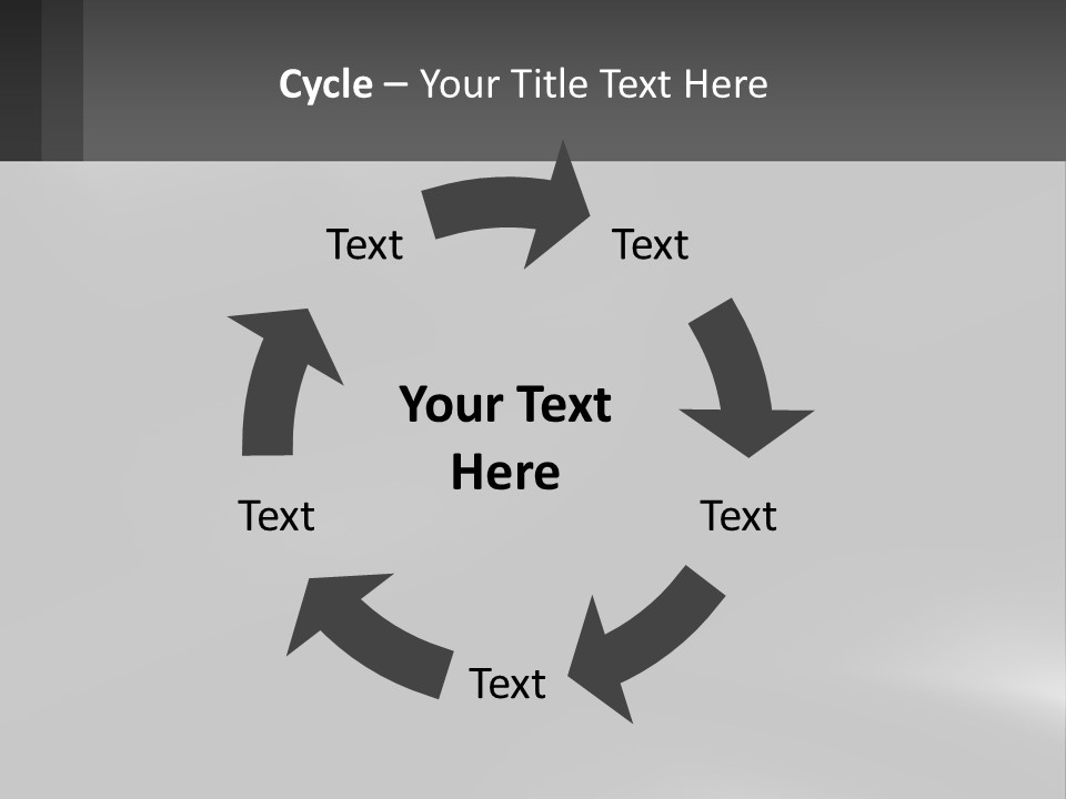 A Black And White Photo With A Gray Background PowerPoint Template
