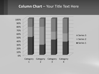A Black And White Photo With A Gray Background PowerPoint Template