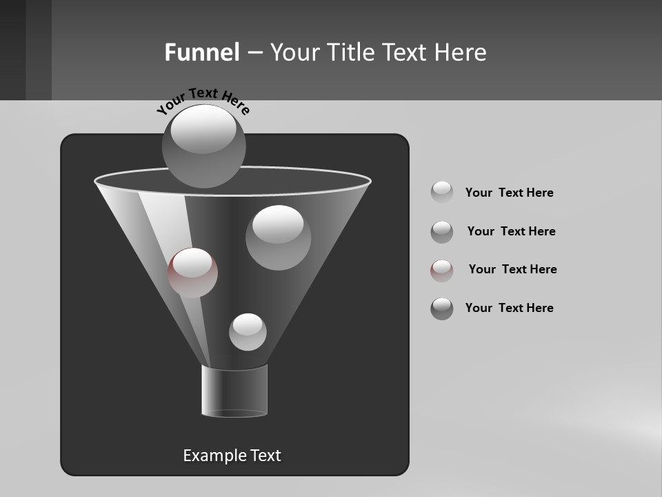 A Black And White Photo With A Gray Background PowerPoint Template