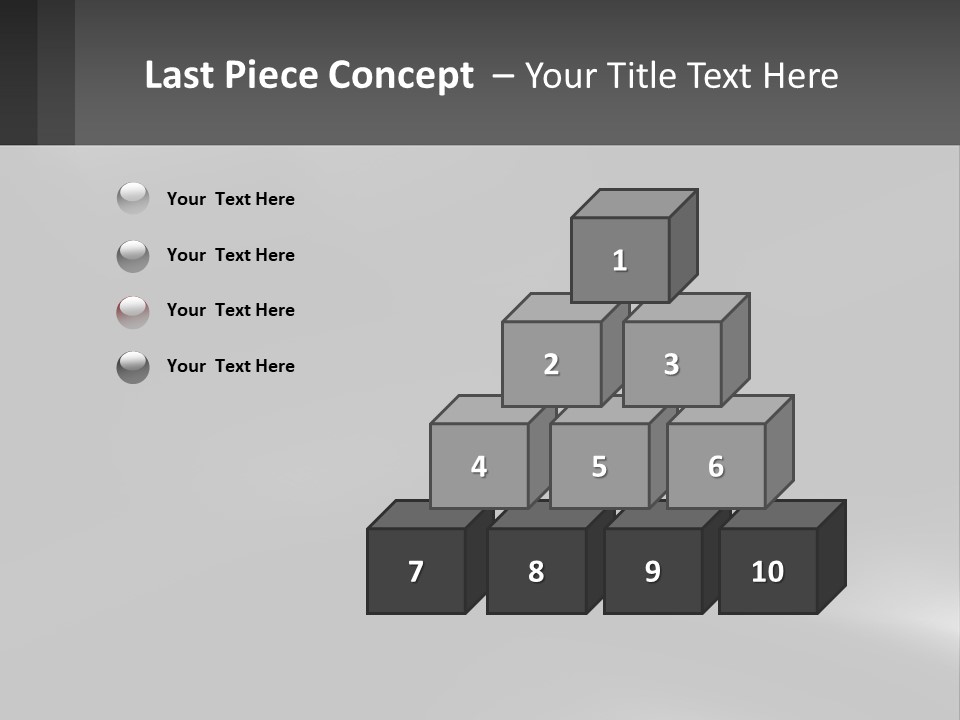 A Black And White Photo With A Gray Background PowerPoint Template