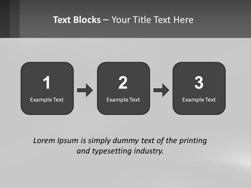 A Black And White Photo With A Gray Background PowerPoint Template