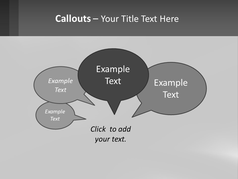 A Black And White Photo With A Gray Background PowerPoint Template