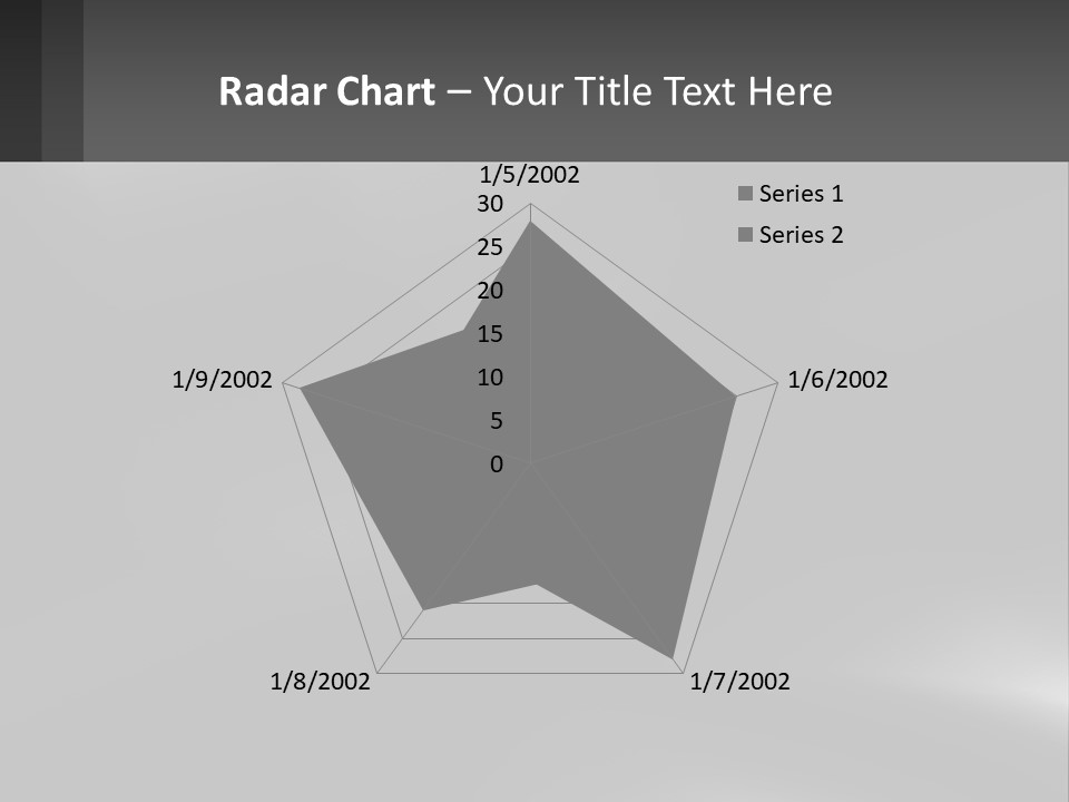 A Black And White Photo With A Gray Background PowerPoint Template