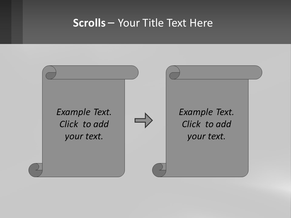 A Black And White Photo With A Gray Background PowerPoint Template