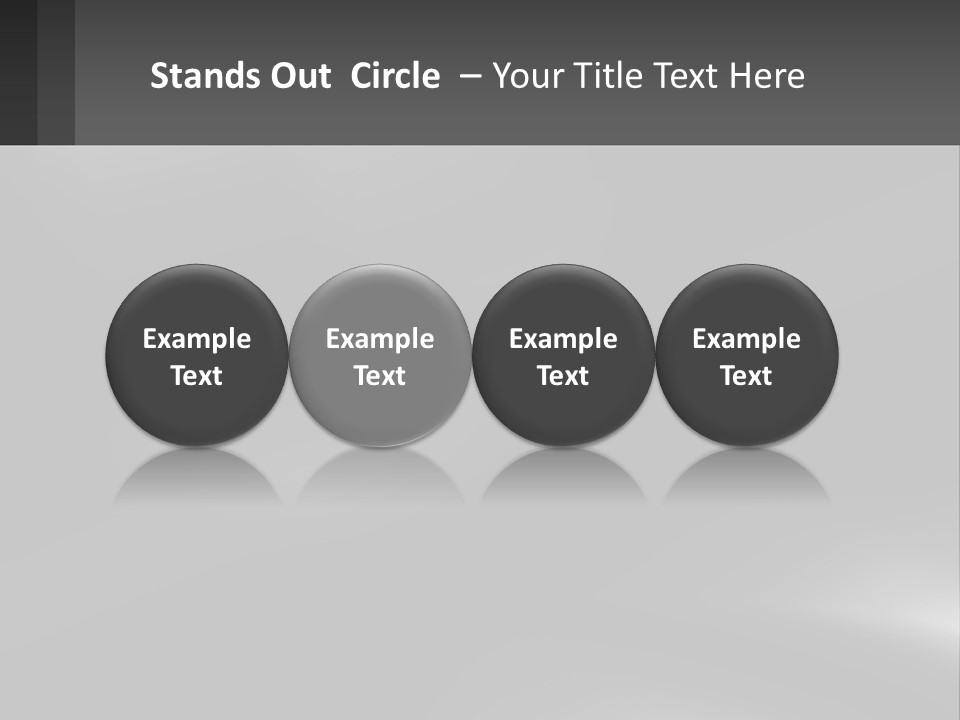 A Black And White Photo With A Gray Background PowerPoint Template