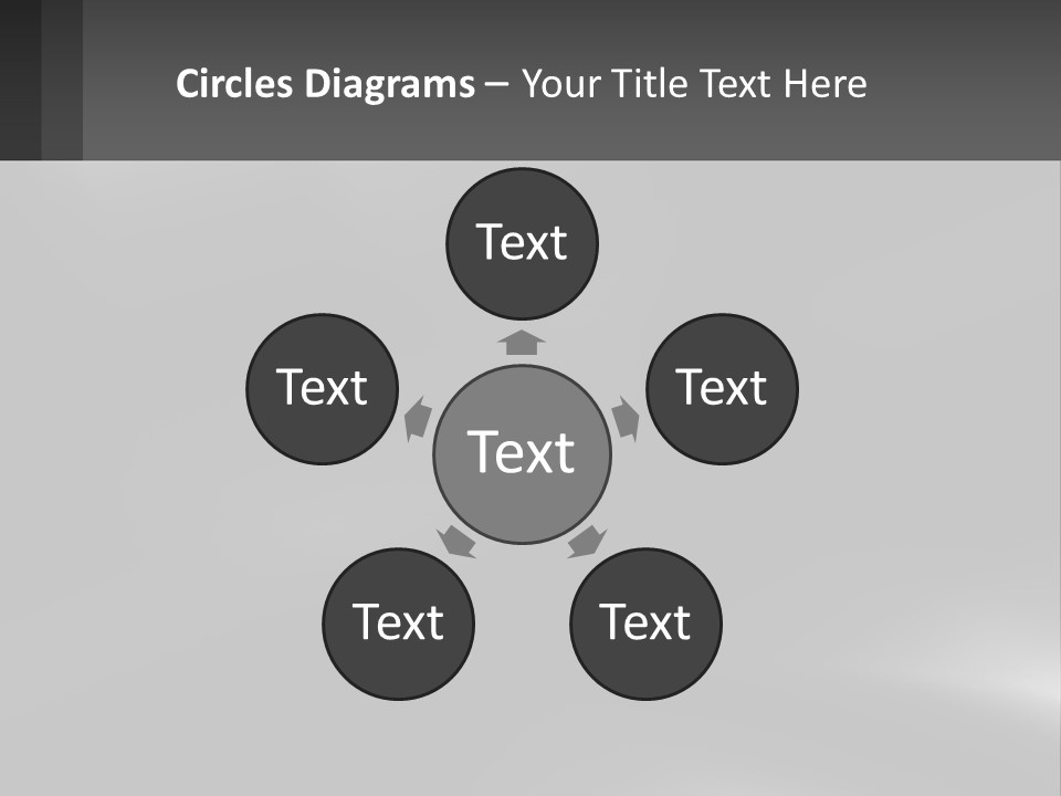 A Black And White Photo With A Gray Background PowerPoint Template