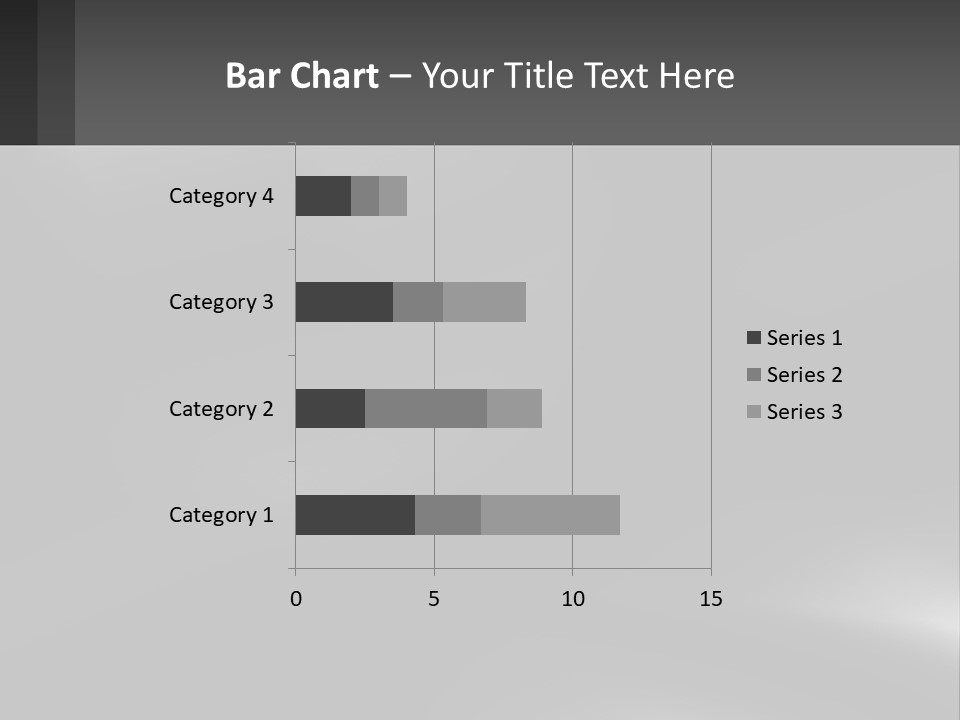 A Black And White Photo With A Gray Background PowerPoint Template