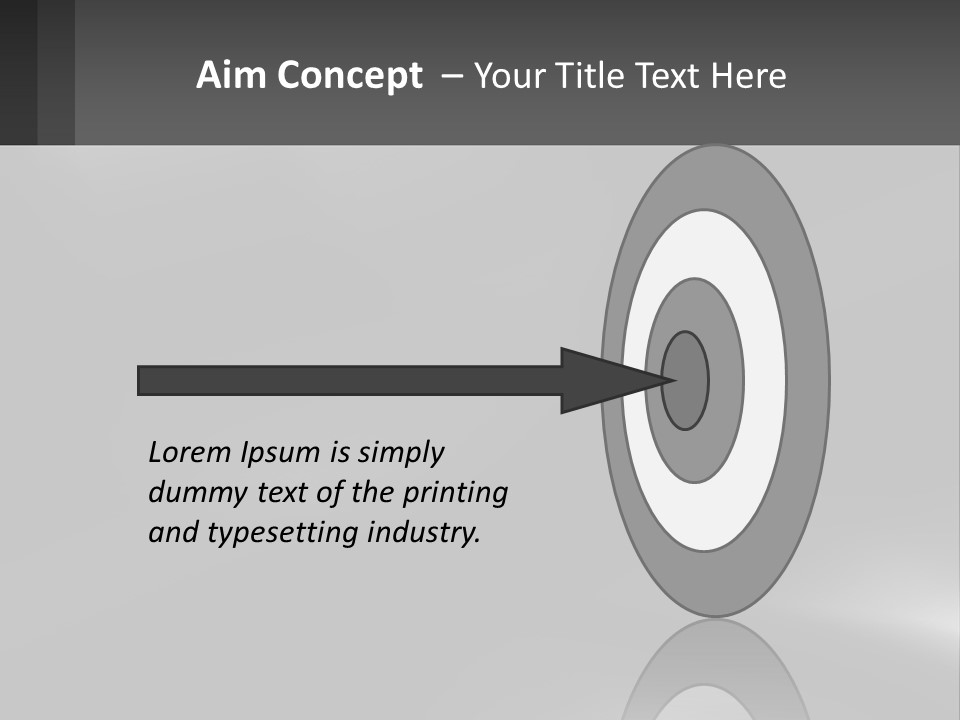 A Black And White Photo With A Gray Background PowerPoint Template