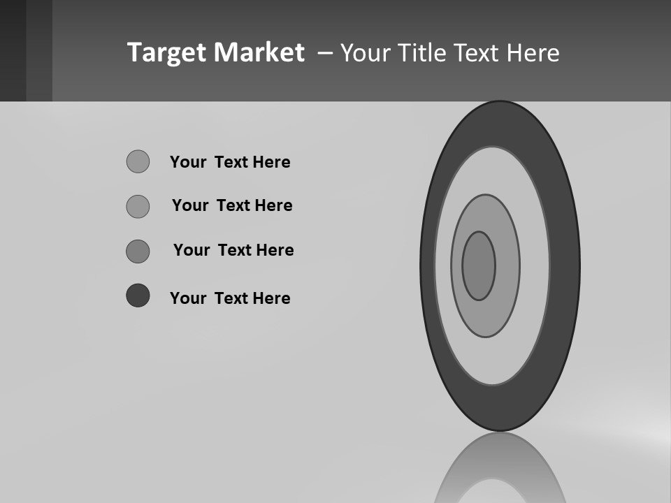 A Black And White Photo With A Gray Background PowerPoint Template