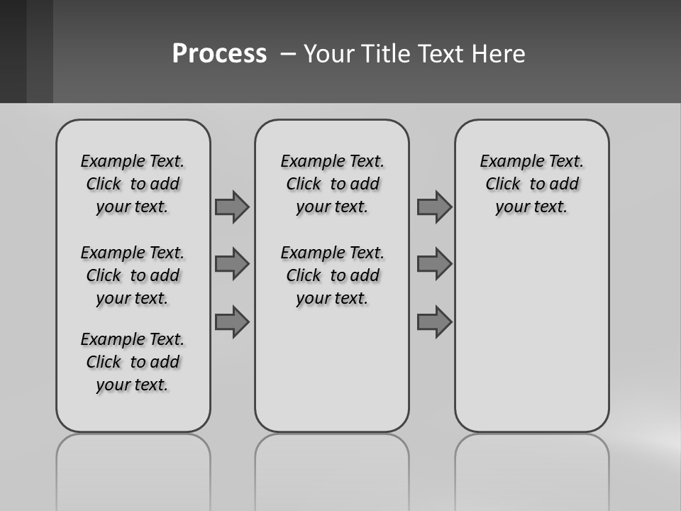 A Black And White Photo With A Gray Background PowerPoint Template