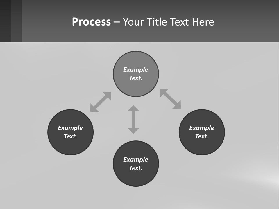 A Black And White Photo With A Gray Background PowerPoint Template