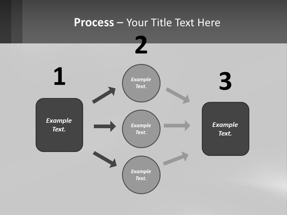 A Black And White Photo With A Gray Background PowerPoint Template