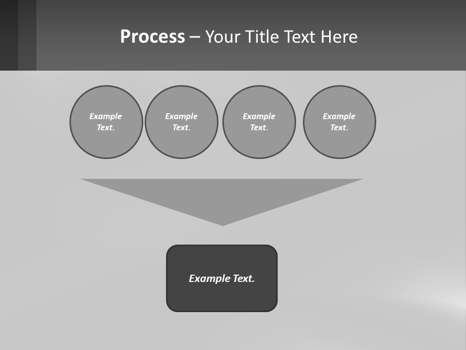 A Black And White Photo With A Gray Background PowerPoint Template