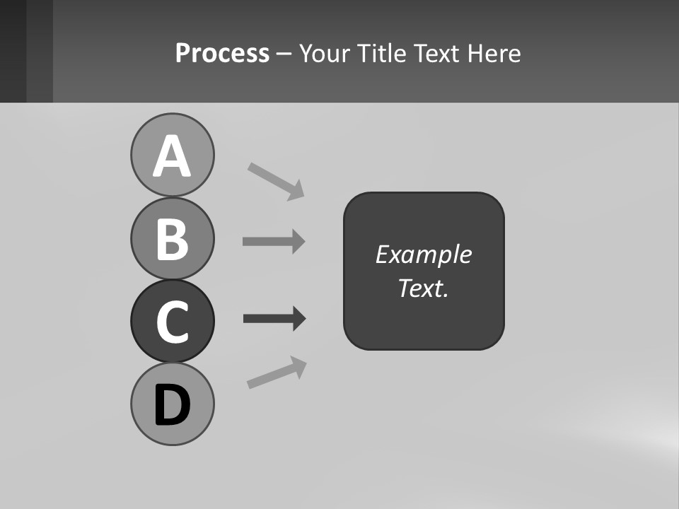 A Black And White Photo With A Gray Background PowerPoint Template