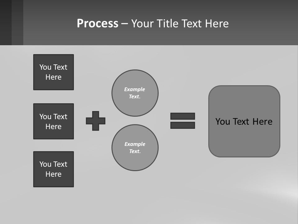 A Black And White Photo With A Gray Background PowerPoint Template