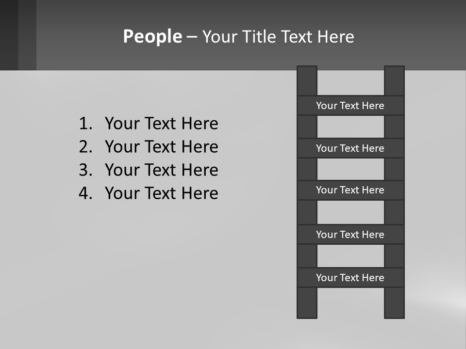 A Black And White Photo With A Gray Background PowerPoint Template