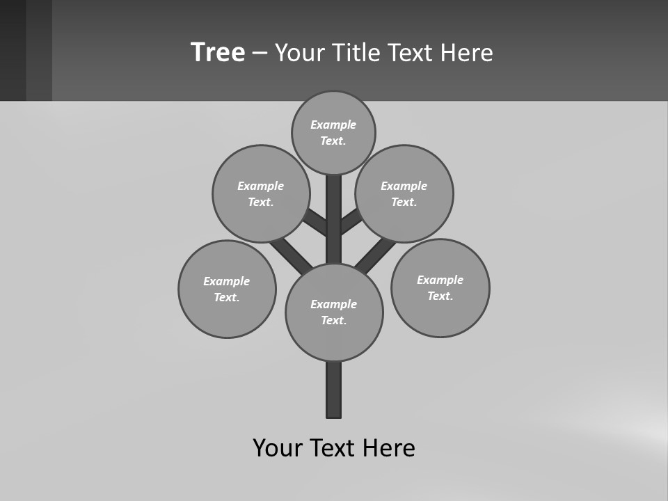 A Black And White Photo With A Gray Background PowerPoint Template