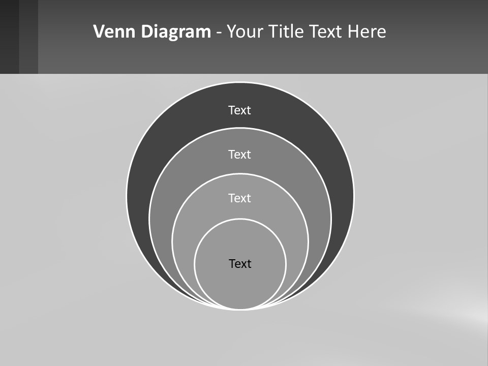 A Black And White Photo With A Gray Background PowerPoint Template