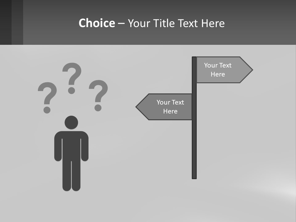 A Black And White Photo With A Gray Background PowerPoint Template