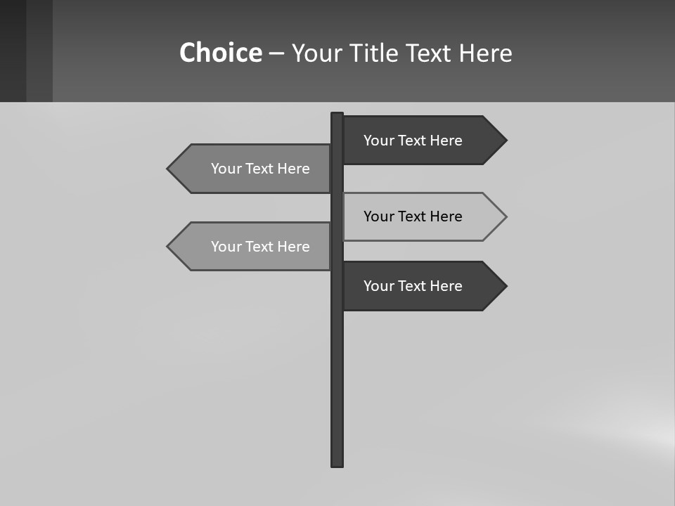 A Black And White Photo With A Gray Background PowerPoint Template