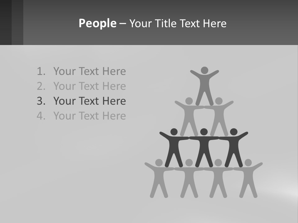 A Black And White Photo With A Gray Background PowerPoint Template