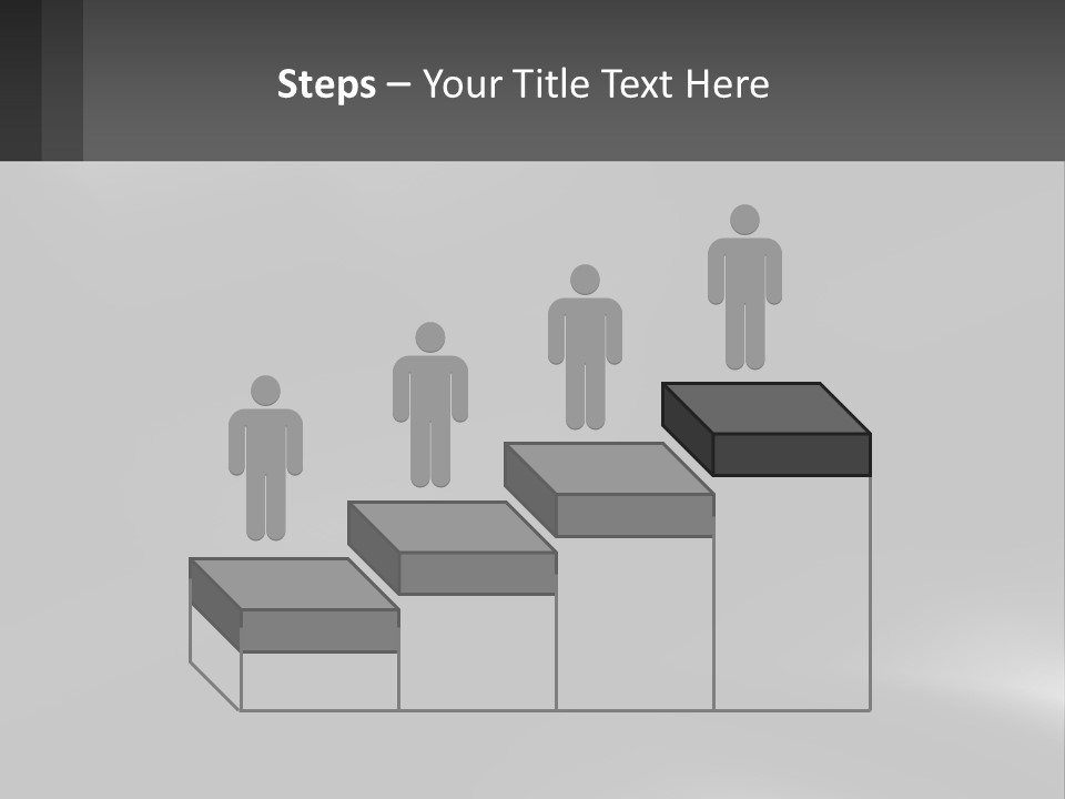 A Black And White Photo With A Gray Background PowerPoint Template