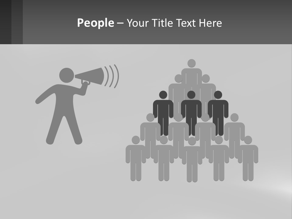 A Black And White Photo With A Gray Background PowerPoint Template