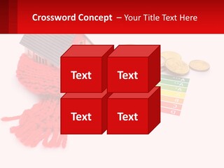 A House With A Red Scarf Next To Money PowerPoint Template