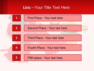 A House With A Red Scarf Next To Money PowerPoint Template