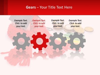 A House With A Red Scarf Next To Money PowerPoint Template