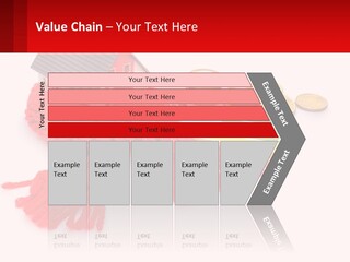 A House With A Red Scarf Next To Money PowerPoint Template